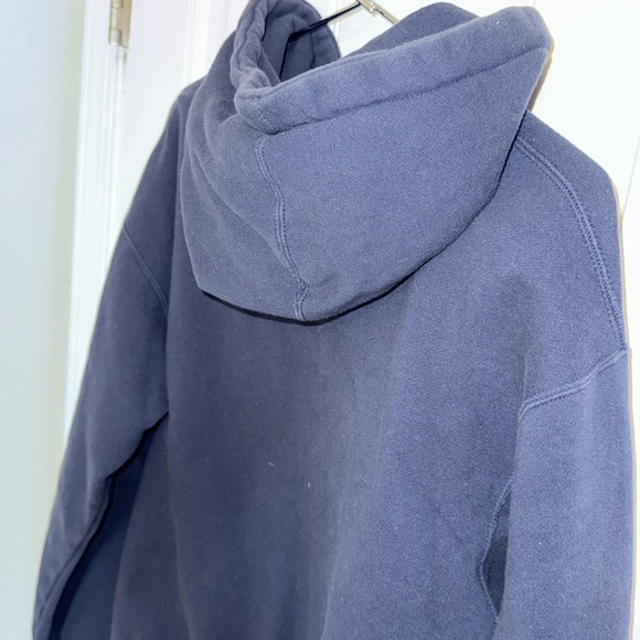 Obey Navy & Cream Hoodie With Red Logo Print Size medium - Picture 12 of 12